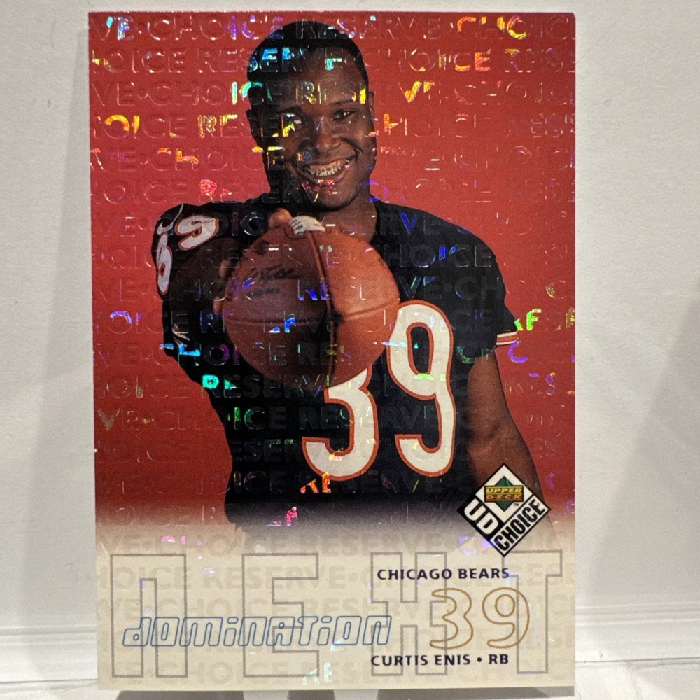1998 Upper Deck UD Choice Curtis Enis #260 Choice Reserve RC Chicago Bears